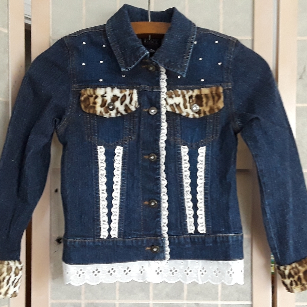 Upcycled Girls Jean jacket